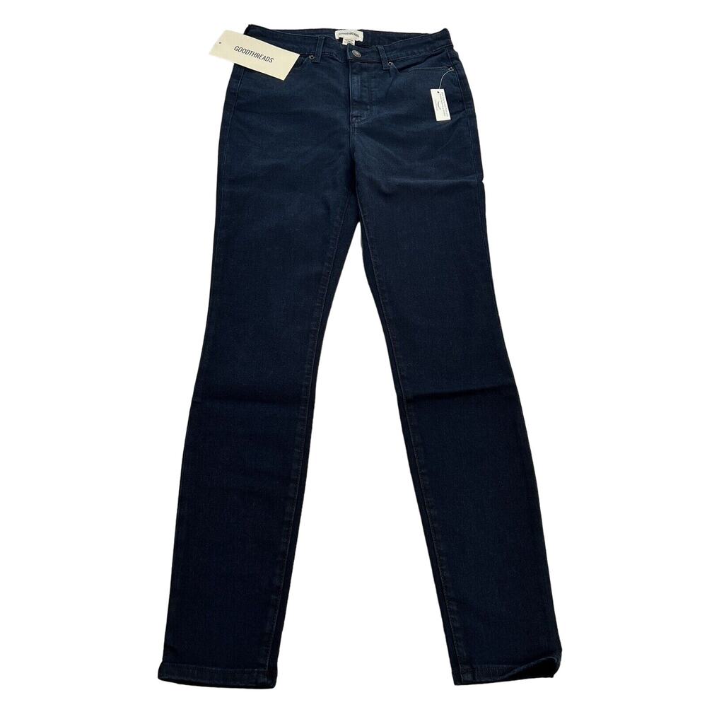Goodthreads Women's High-Rise Skinny Dark Blue Jeans Size 27 Regular